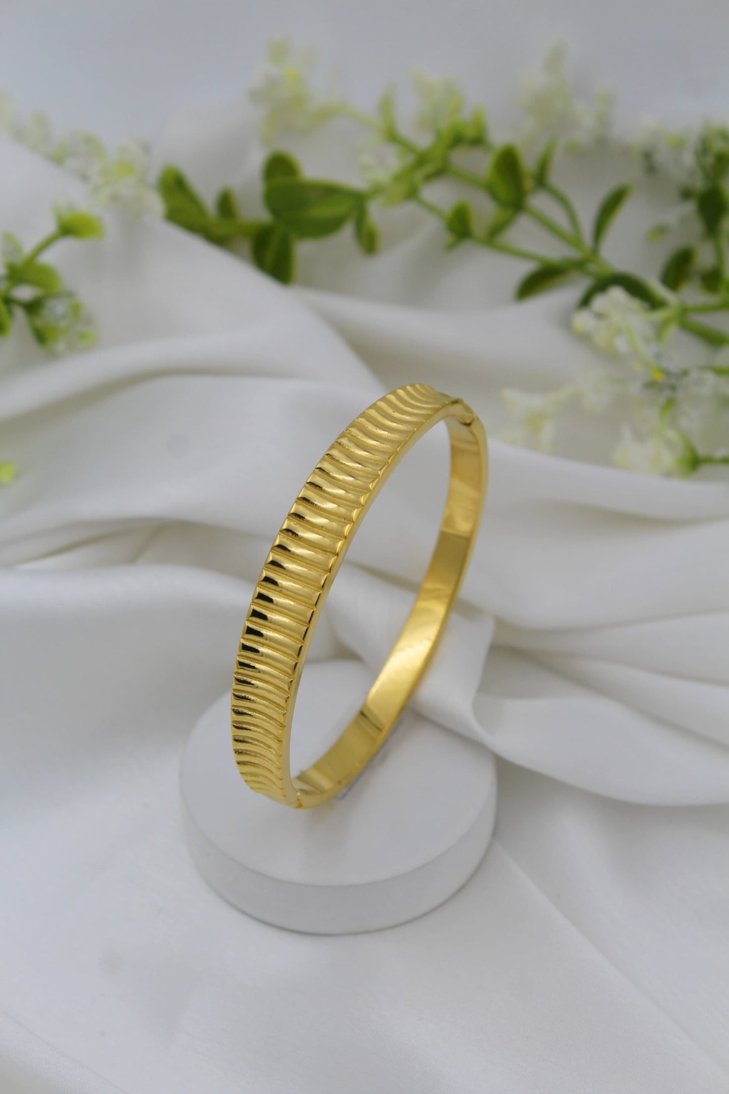 Broadway Gold Kada Bracelet