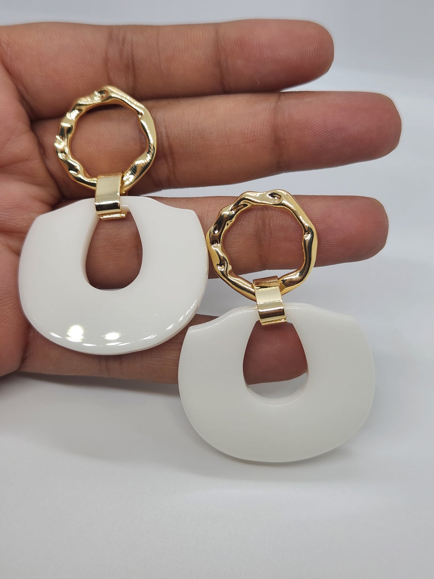 18k Gold Polished statement Earrings